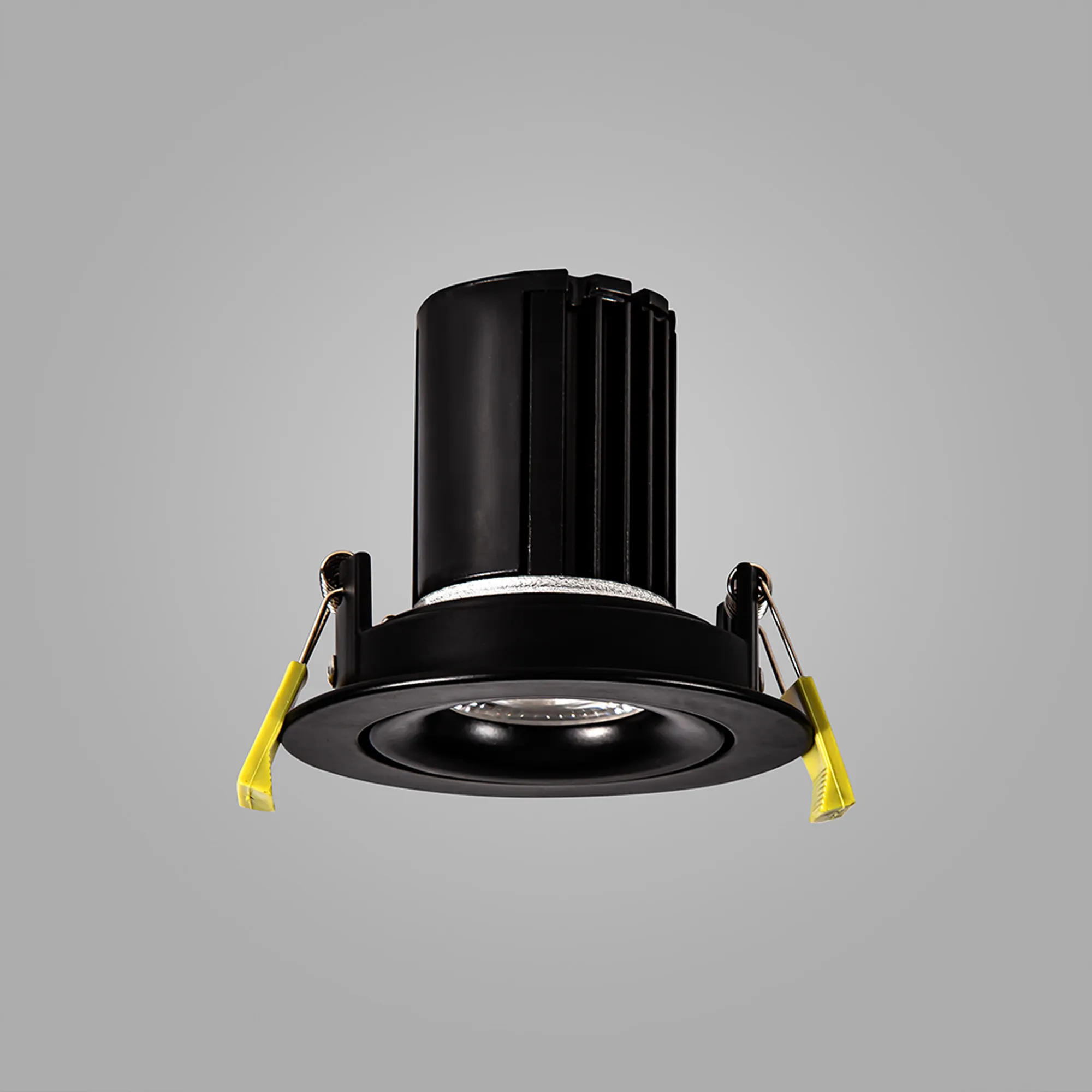 Bruve 12 Tridonic powered 12W 3000K 1200lm 36° LED Engine,300mA , CRI>90 LED Engine Matt Black  Fixed Recessed Adjustable round Downlight, IP20 DM202502  Dlux Bruve A 12